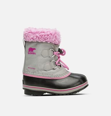 Sorel Yoot Pac Boots - Kids Girls Boots Grey,Pink AU409273 Australia